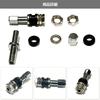 Moderno La Tail Air Valve Aluminum Straight Type with Cap Tire Motorcycle Plastic 46mm Tire Replacement 63-357-AB 20pcs