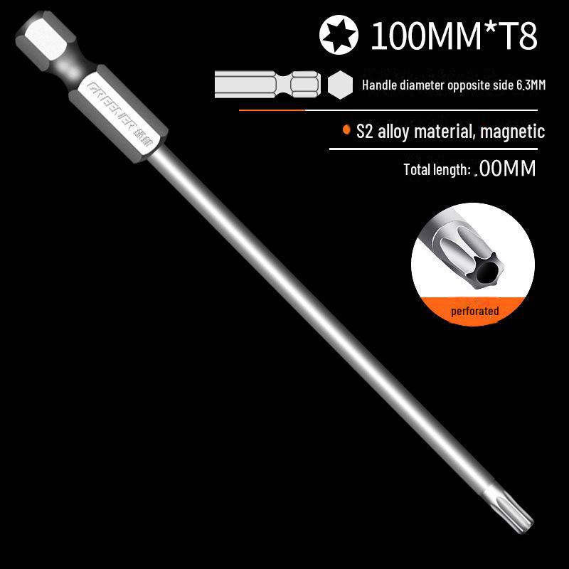 Lvlin S2 Single-ended Pozidriv Hex Wind Bit Screwdriver Head