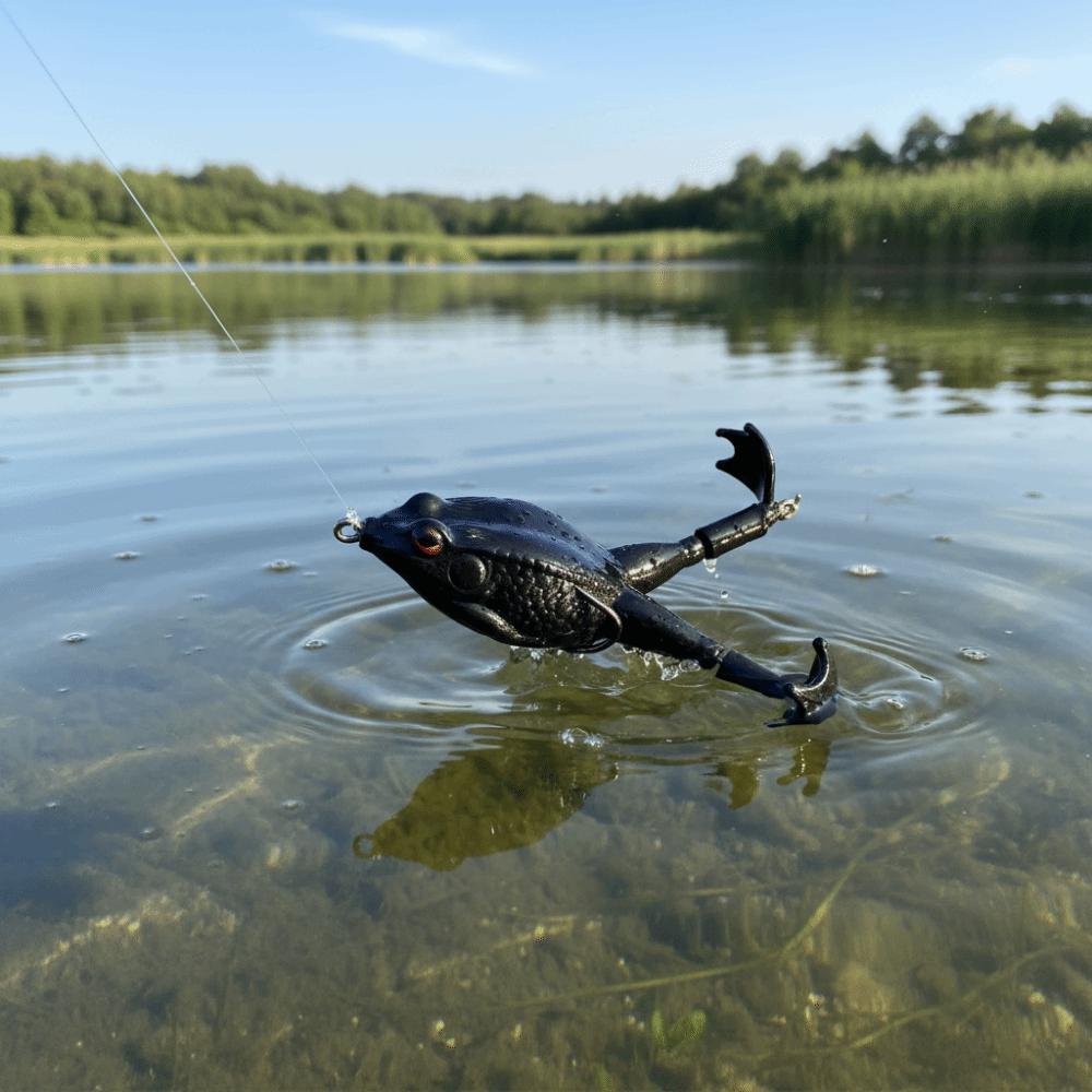 Double Propellers Top Water Lure Rotating Tail Soft Frog Lure New Frog Lure Snakehead Fishing