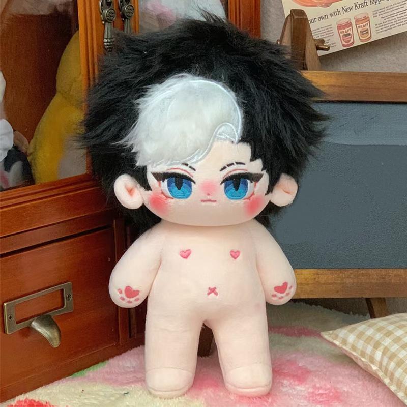 20cm Cute Cartoon Idol Cotton Doll Stuffed Plush Toy Dolls Can Change Clothes Fans Collection Gift for Girls Boys Kids