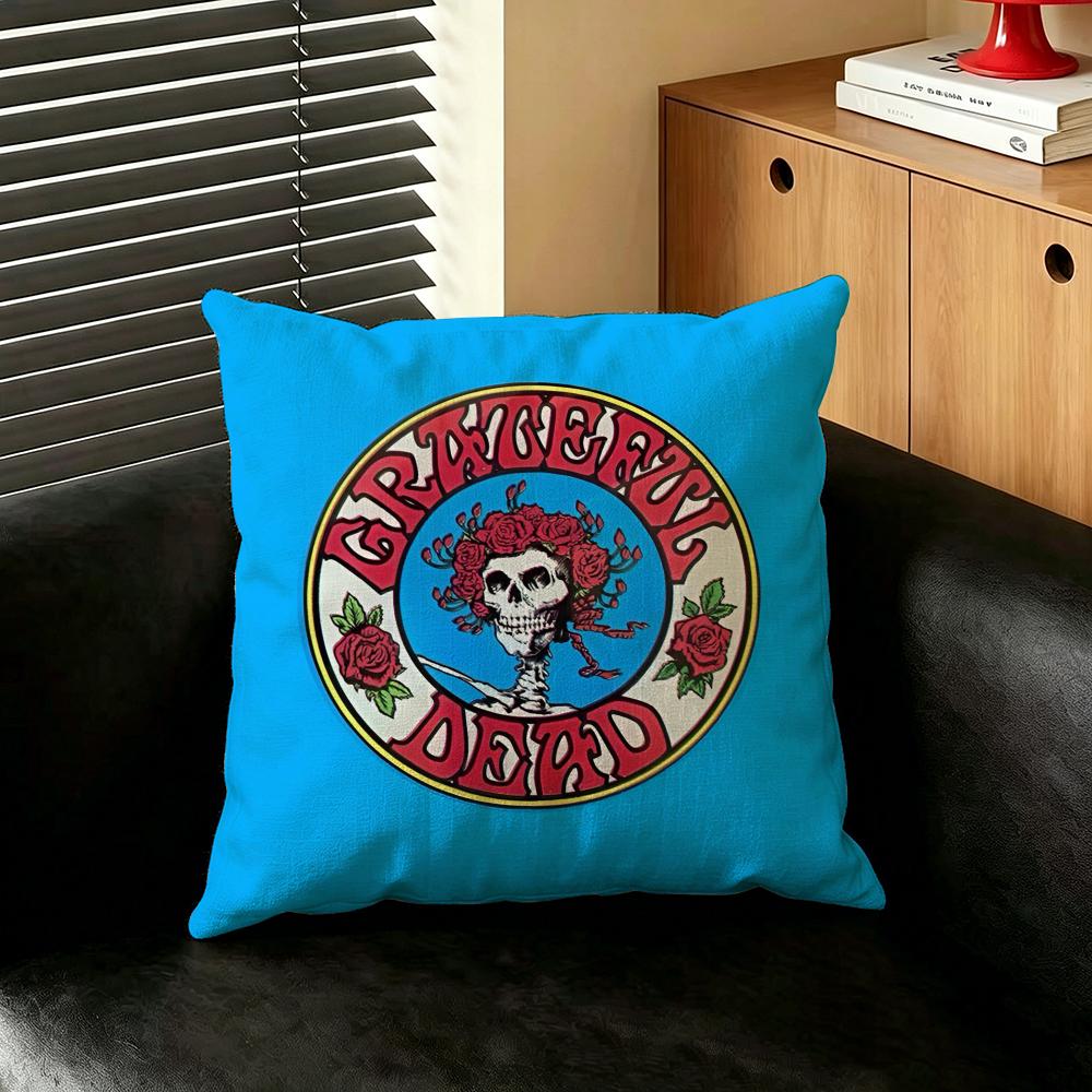 Band GGratefulDDead Cushion Cover Creative  pillowcases for interior decoration office living room home Car hot