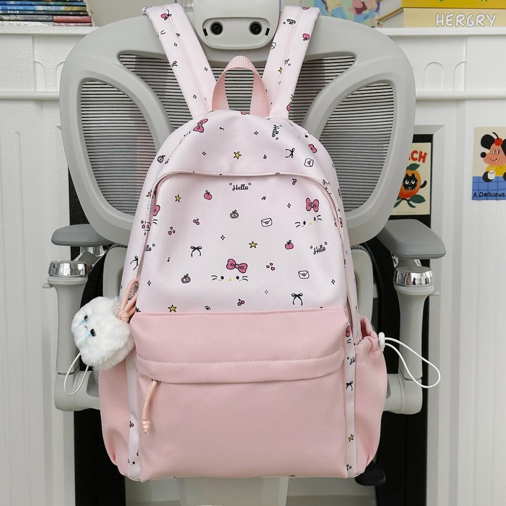 Schoolbag Color Matching Backpack Logo Training Class Promotional Gift Backpack Primary School Junior High School Student Schoolbag Printing