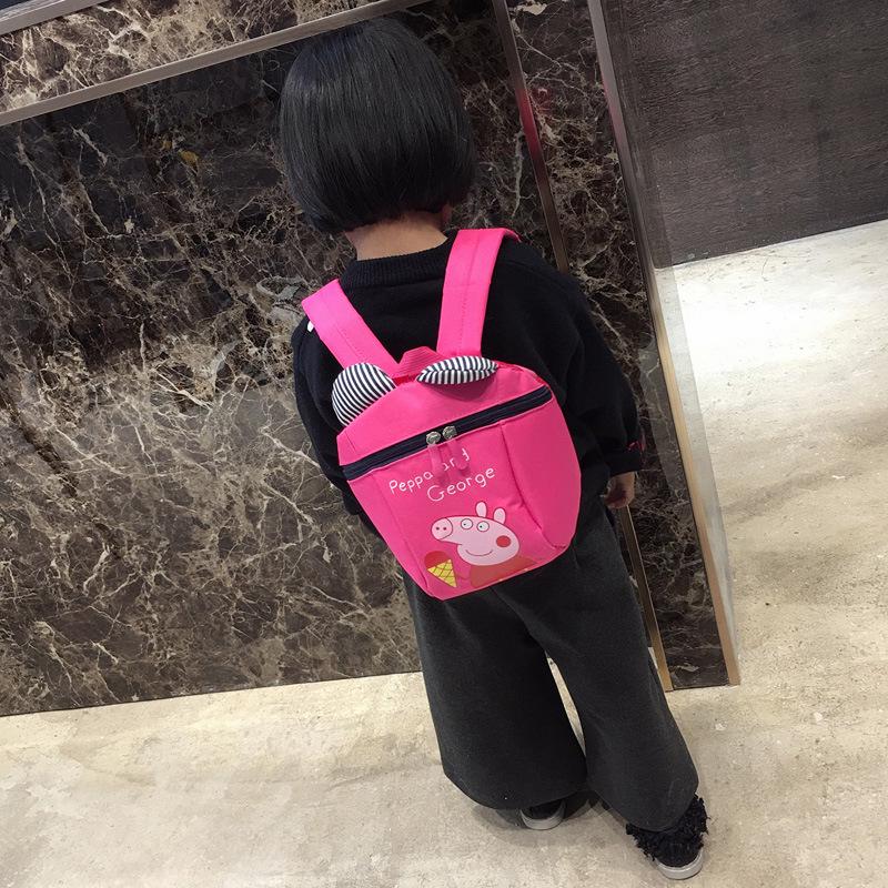 Little Bear Anti-Lost Backpack for Ages 1-3: Cute Pig Design for Boys & Girls, Ideal for Kindergarten and Preschool.