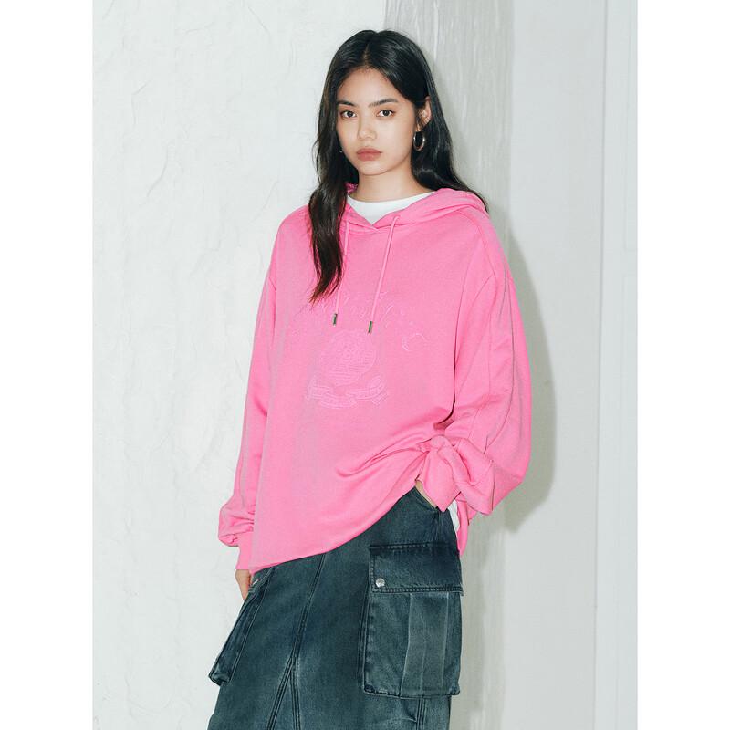 

PEACEBIRD Women s Rose Pattern Hoodie M