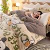 Thickened Lambswool & Velvet Quilt - Winter/Spring Dormitory Bedding