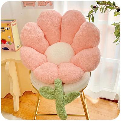 Shenbaolai Flower Plush Chair Cushion