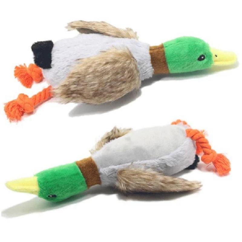 

Cute Plush Duck Dogs Squeak Toys Funny Pet Play Intereactive Chew Toy for Small Medium Dog Pets Supplies Accessories