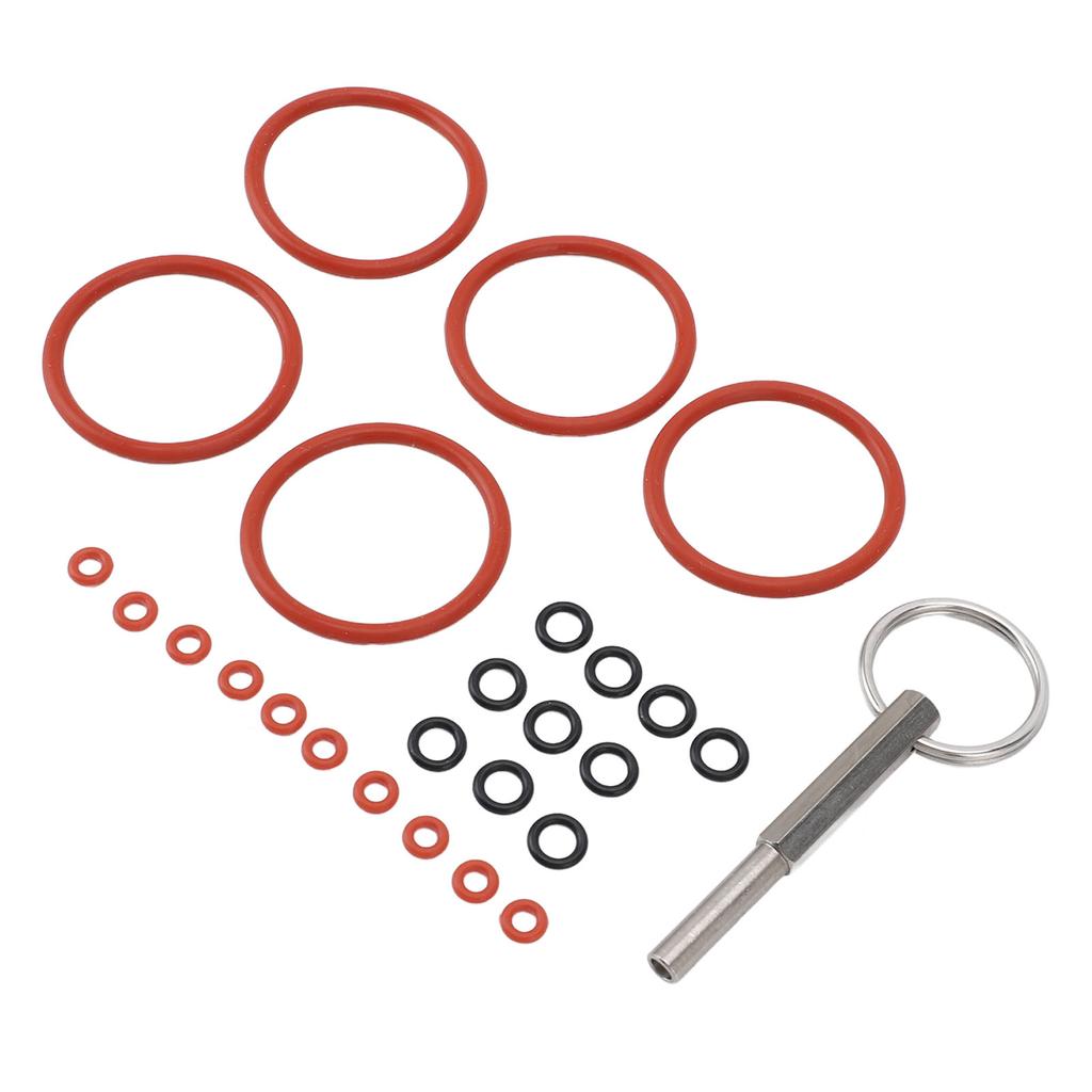 25PCS Kaffeemaschine Dichtungssatz Silikon O Loop Ersatz mit Reparaturwerkzeug für Kaffee Mac