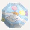 Colorful balloons CINNAMOROLL Automatic 3-Fold Umbrella Design, Cute Cartoon Pattern, Portable Outdoor Umbrella, Perfect, Holiday Gift for Disney fans