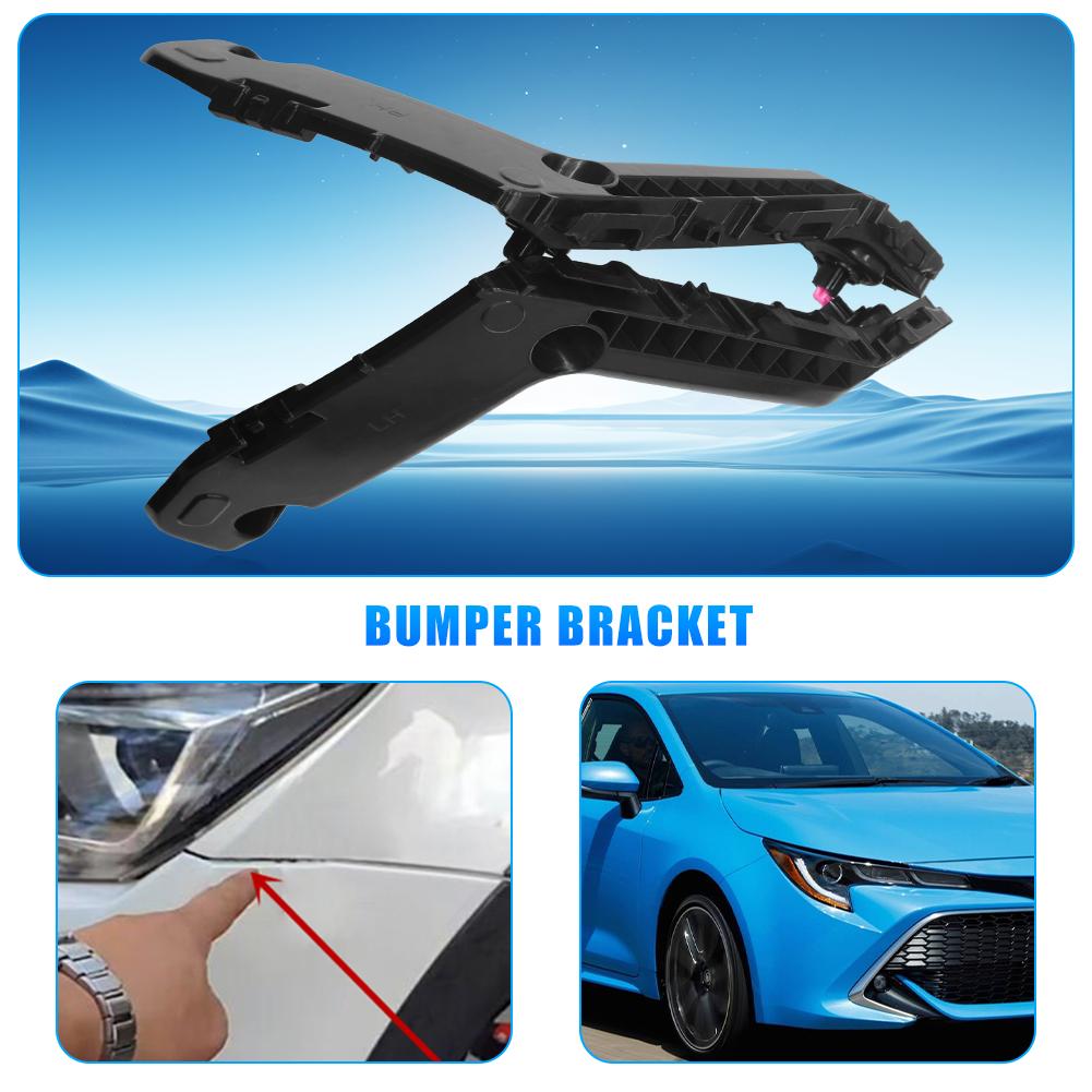 For Toyota Corolla 2017-2019 2Pcs Car Front Bumper Bracket Retainer Beam Mount Support Accessories TO1043131