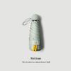 Compact UV Protective Mini Umbrella with Black Coating