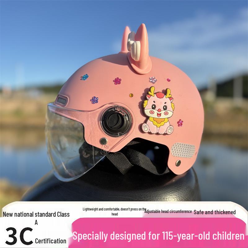 New 3C Certified Kids' Helmet (Ages 1-15) - Breathable, Sun-Protective, Impact-Resistant for Summer