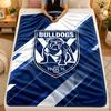 Flannel BlanketCanterbury-Bankstown Bulldogs Warm Soft Throw Blanket for Indoor Sofa Bed Living Room Use