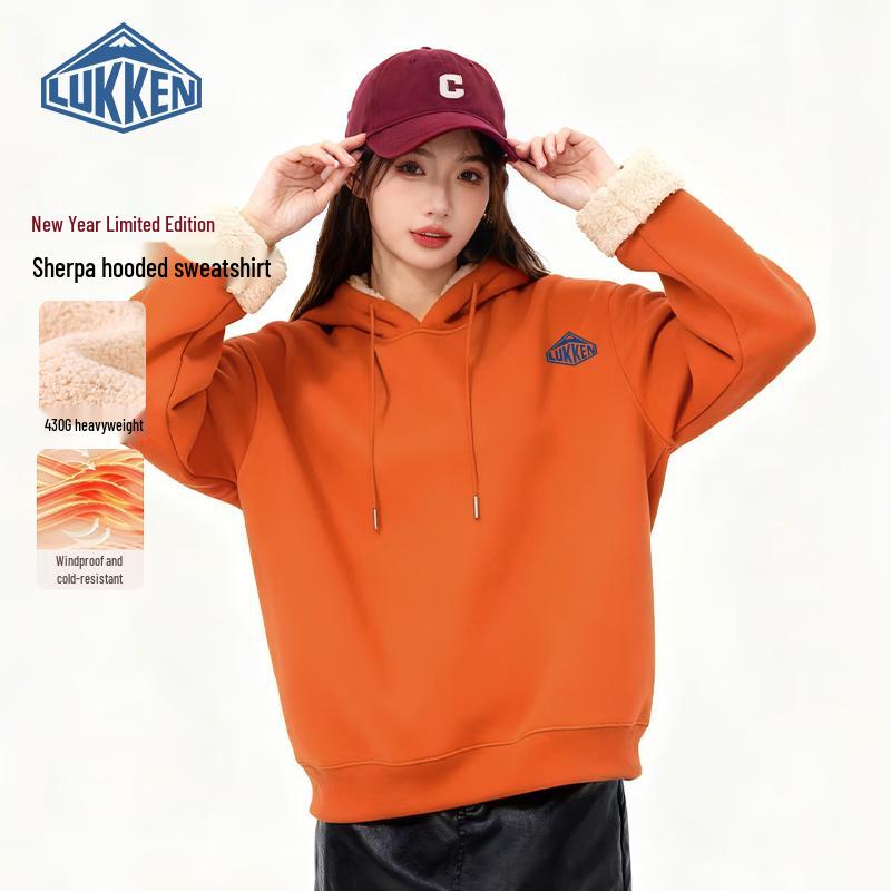 

LUKKEN Men s LU Logo Hooded Fleece Sweatshirt L