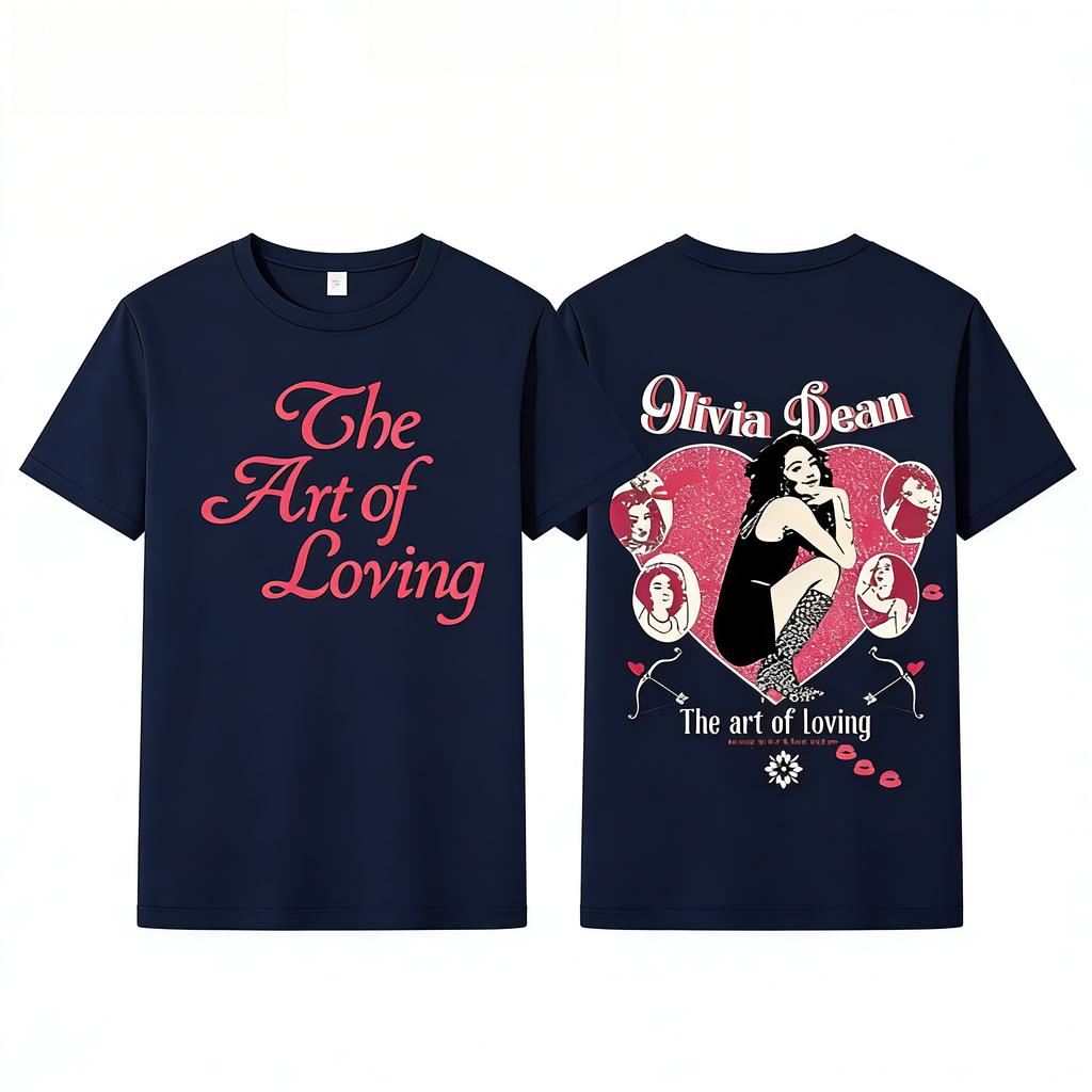 The Art of Loving Tour 2026 Olivia Dean Sudadera con Estampado Gráfico Harajuku Hip Hop Sudadera de Manga Larga Hombre Mujer Sudadera Holgada