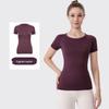 LU3.0 Women's Quick-Dry Short Sleeve Yoga Top for Fitness and Running
