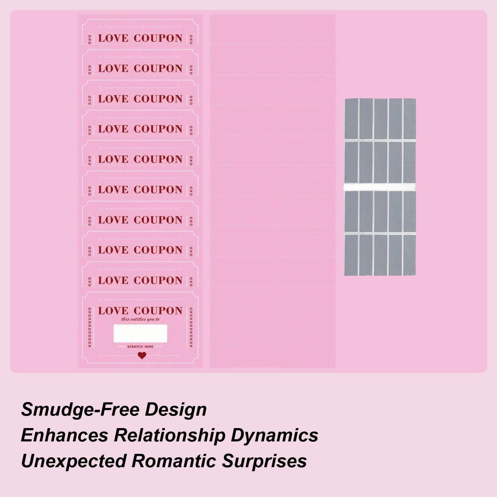 

Couples Coupons 20-Piece Valentines Fun Scratch Off Card Couples Date Scratch Love Coupons for Her Him Boyfriend Husband Bride China Mainland