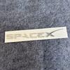 Phbvg5 3D ABS Letters Sticker SPACEX For Tesla Rear Tailgate Trunk Emblem Badge Car Stickers Decal for Model 3/Y/X/S
