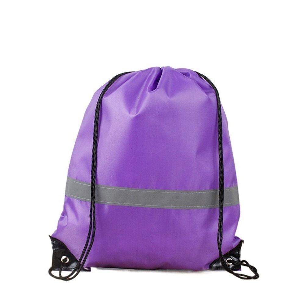 New Ruched Nylon Drawstring Backpacks Canves Sports Fitness Shoulder Bags Large Capacity Students School Bag