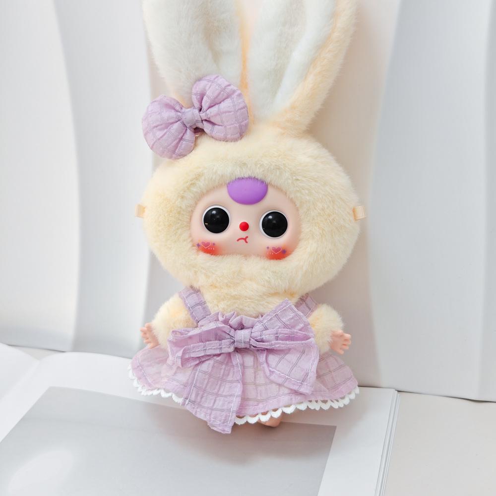 Macaron Little Rabbit Doll Clothes: Cute Pendant, Outfit for 3-Year-Old, Blind Box Edition