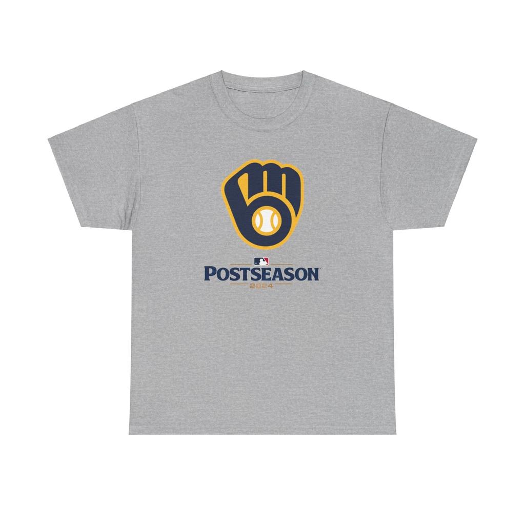 Milwaukee Brewers T-Shirt Blue Brew Crew Unisex Playoffs Postseason 2024