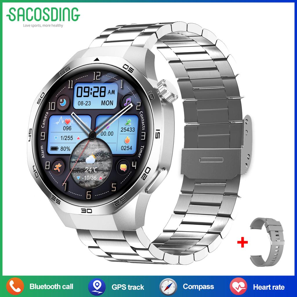 2026 New Watch 5 Global Version GPS Smartwatch Men Women HD AMOLED Display Heart Rate Bluetooth Call Waterproof Sport Smart Watch