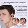 Moving Coil Iron 3.5mm Universal In-Ear Wired Earphone HiFi Stereo Music Headset