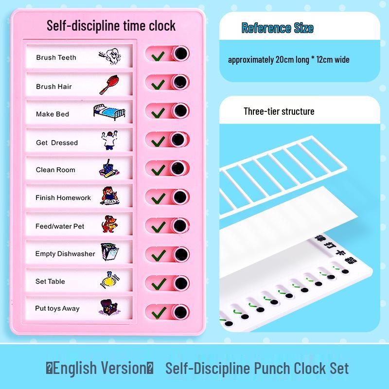 Tagesplaner für Kinder mit Memo-Whiteboard