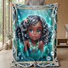 Magical White Tiger Theme blanket Lightweight Warm Flannel Blanket Decorative Throw Blanket for Home Decoration