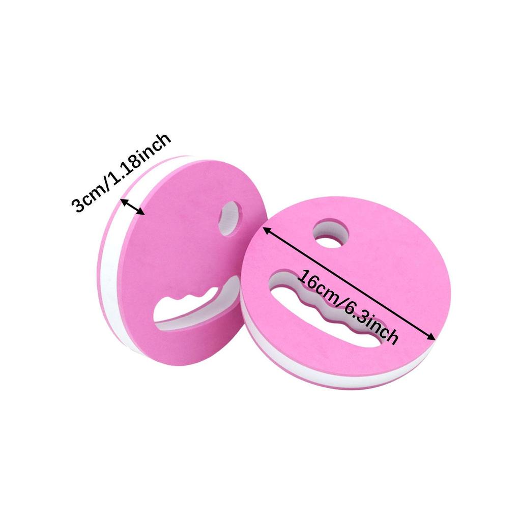 2x Wassergymnastik-Scheiben 16 cm Ø Handlich Tragbar Zubehör Leichtes Aerobic-Gerät für Erwachsene Männer Frauen Pool Anfänger