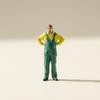 Miniatur-Reparaturarbeiter Hochdetailliert 1/64 Maßstab Figur Reparaturarbeiter Figur Kompakte Dioramafigur Realistisch für Bastler