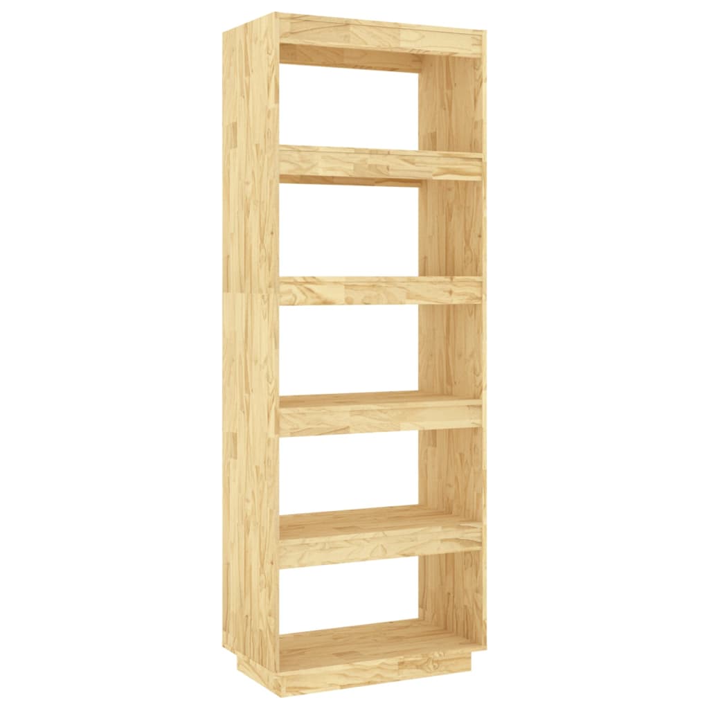 Bookshelf Room Divider 60 x 35 x 167 cm Solid Pine Wood