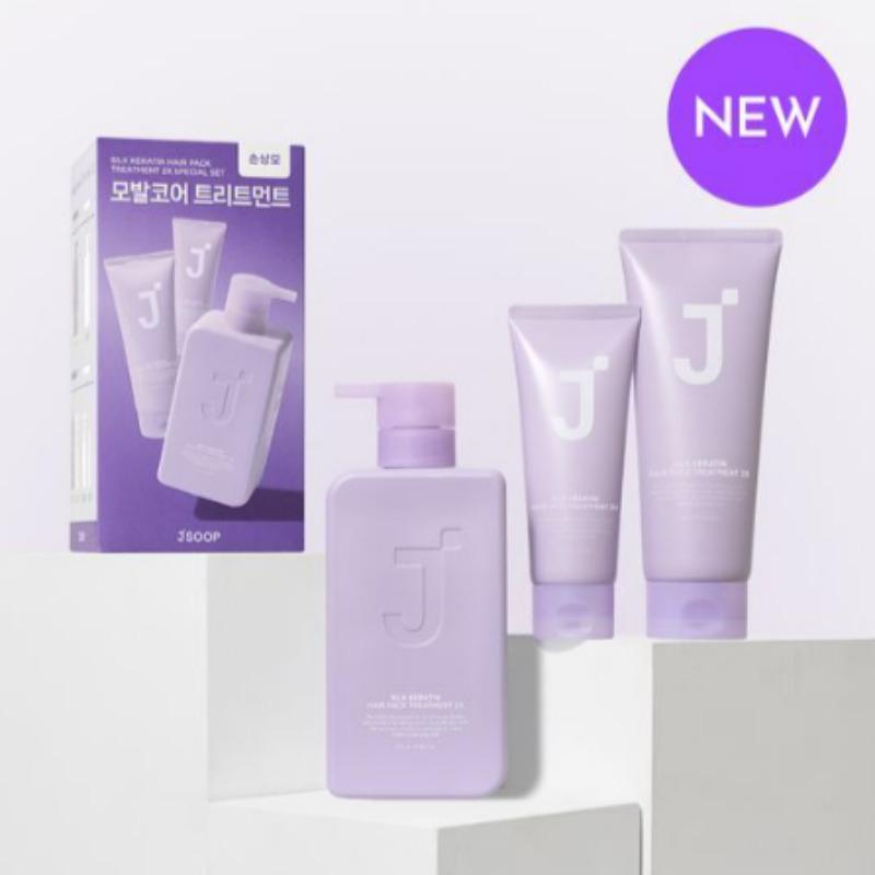 

J. Soop Silk Кератиновый Питательный Пакет для Волос 2X Эксклюзивный Набор (500мл + 200мл + 100мл)