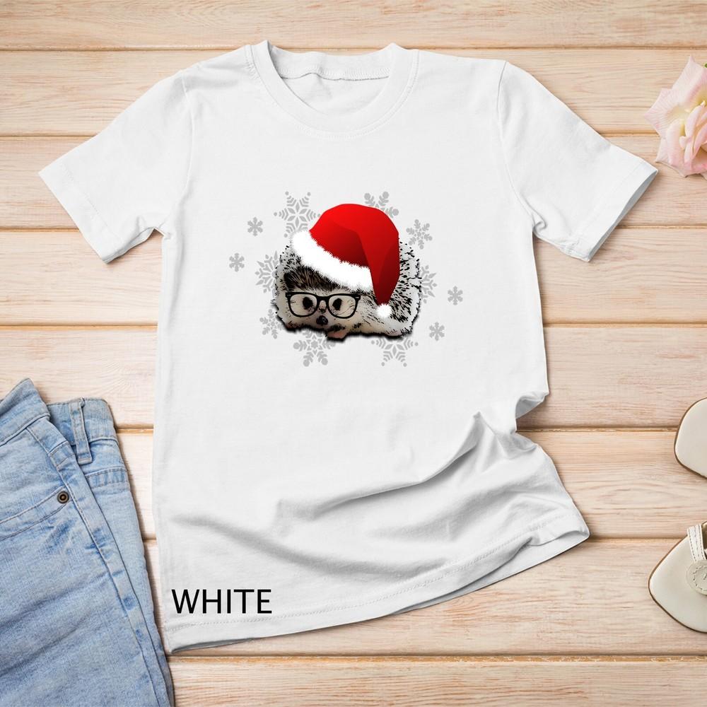

Hipster Hedgehog Christmas Snowflake Unisex T-shirt 2XL
