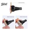 Totenkopf Herz Auto Dekoration 2 Stück Bling Lüftungsschlitz Clips Strass Glänzend Duft Diffusor Armaturenbrett Zierleiste Clip Lustiger Kopf Auto Innenraum Ornament Halloween