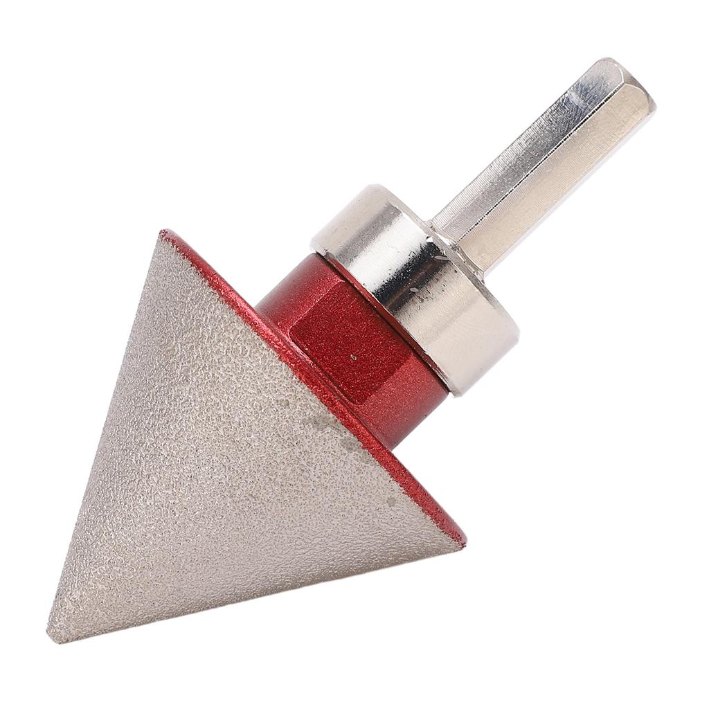 Frez diamentowy 48MM z konwerterem Kąt 60 stopni Stożkowy Frez do fazowania do marmuru szkła