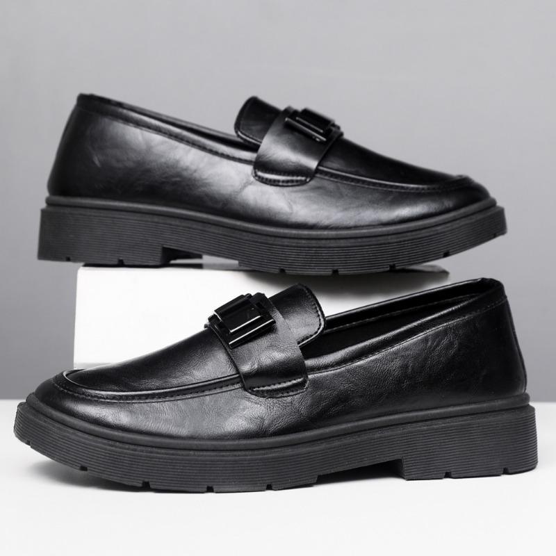 Men's Shoes Autumn Casual Shoes Business Leather Shoes Breathable Soft Sole Doudou Shoes One Pedal Leather Shoes Casual Soft Leather Men's Shoes