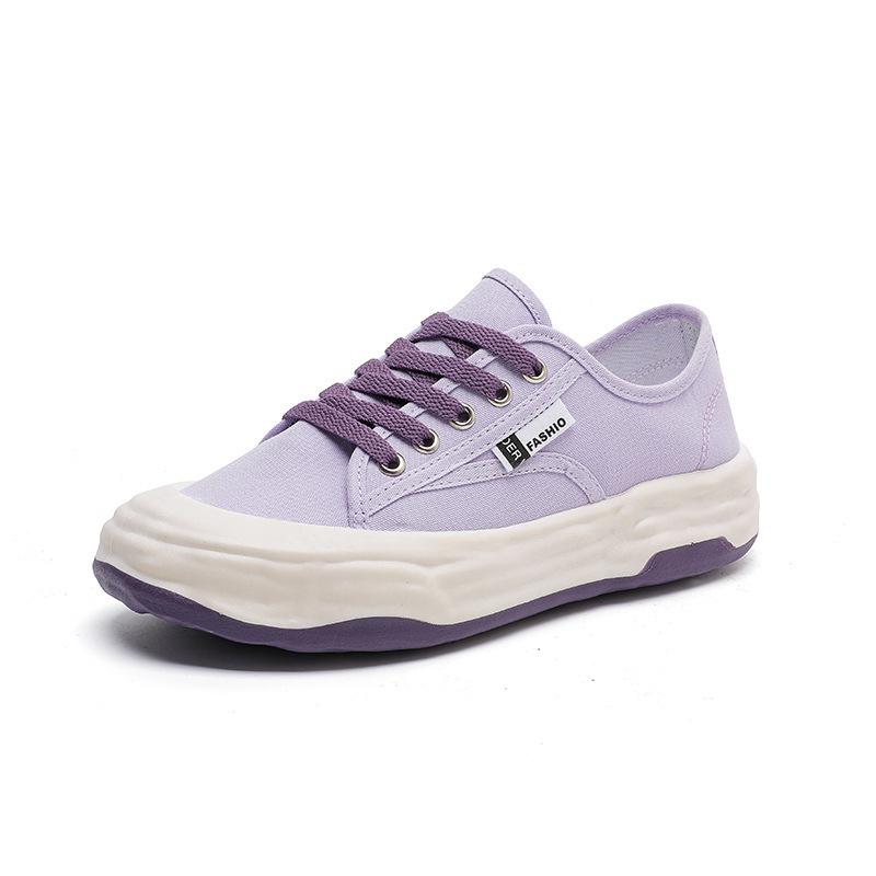 Women's Shoes New Fashionable Korean Version of Breathable Canvas Shoes for Female Students Casual Mesh Trendy Street Clapper Shoes