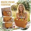 Wicker Fruit Basket, Supermarket Shopping Basket, Picnic Basket