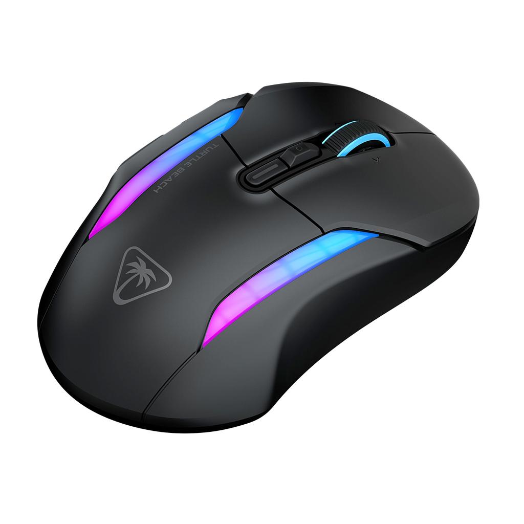 TURTLE BEACH Kone II Air Black Gaming 26K DPI Macro Clutch Ergonomic Design Warranty Mouse, Multi-Button Wireless, 2.4G/Bluetooth, 650IPS, MMO/RTS,