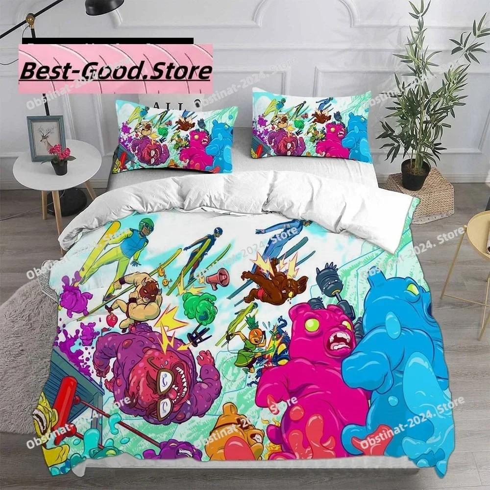 Game Burrito Bison Bedding Sets Quilt Bed Cover Comforter Duvet Cover Pillow Case 3 Pieces Sets Kids Adult Bedroom Decoration