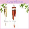 Garden Bamboo Wind Chime With Hand Painted Finish For Outdoor Patio Decor