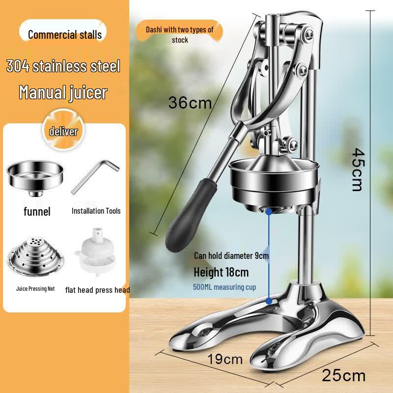 Manual Fruit Juicer with Dual Molds