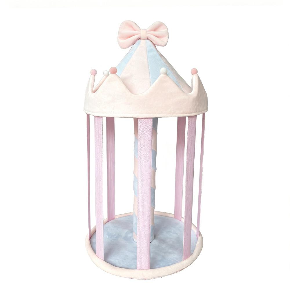 Cute Bow Design Hair Accessory Display Space Saving Hair Clips Organizer Hair Bows Holder Desktop розовый
