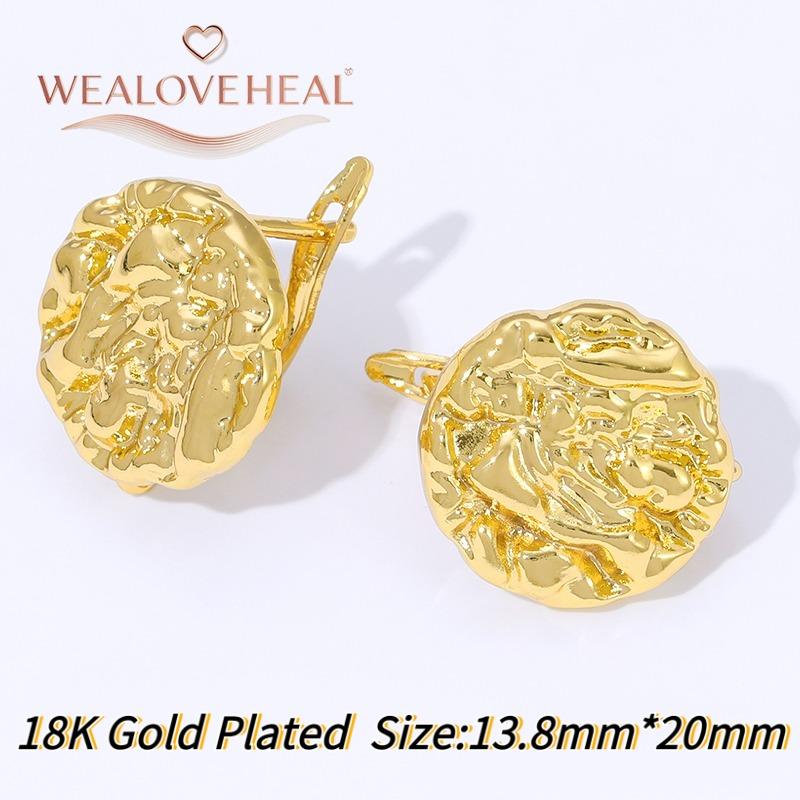 French Circular Thread Earring Hooks Lever Back Open Loop Setting for DIY Earring Clasp Jewelry Making Accessories Findings