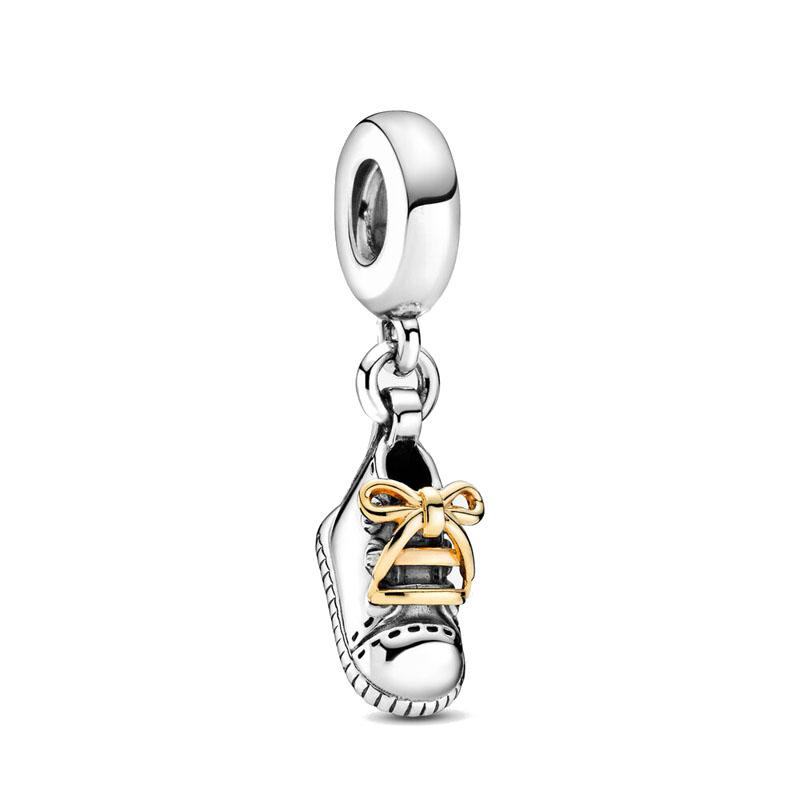 Pure Copper Fashion Clothing Trinkets High Heels Sandals Pendant Beads Fit Original Charms Copperbracelet Women Jewelry
