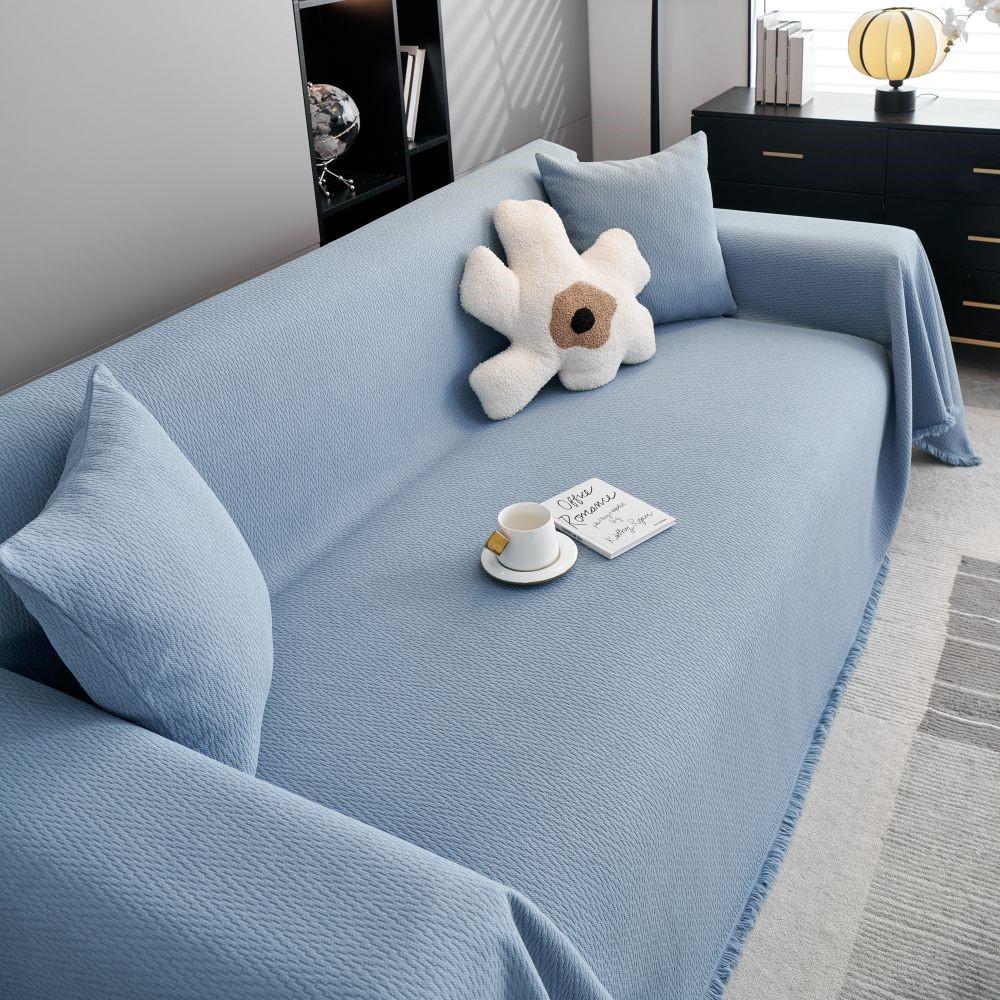 Throw Blankets for Living Room Couple Position Modern Solid Color Waterproof Camping Picnic Blanket Cover Nordic Sofa Cover Mat