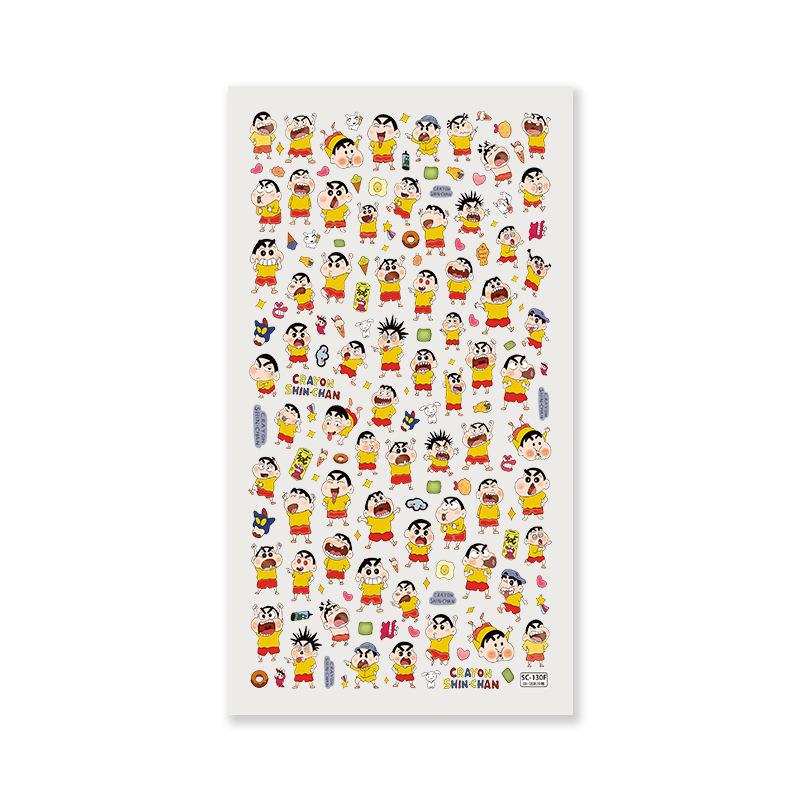 Sky Original Crayon Shin-chan 3D Embossed Cartoon DIY Phone Decoration Sticker.