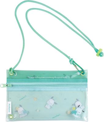 Tees Factory Sanrio Pochacco Necessaire Transparente com Alça de Ombro SR-5544153P C