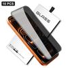 10Pcs 360-Degree Privacy Silk-Screen Large Curved Edge High-Aluminium Tempered Glass Film For iPhone Air, 9H Anti-Fingerprint Screen Protector
